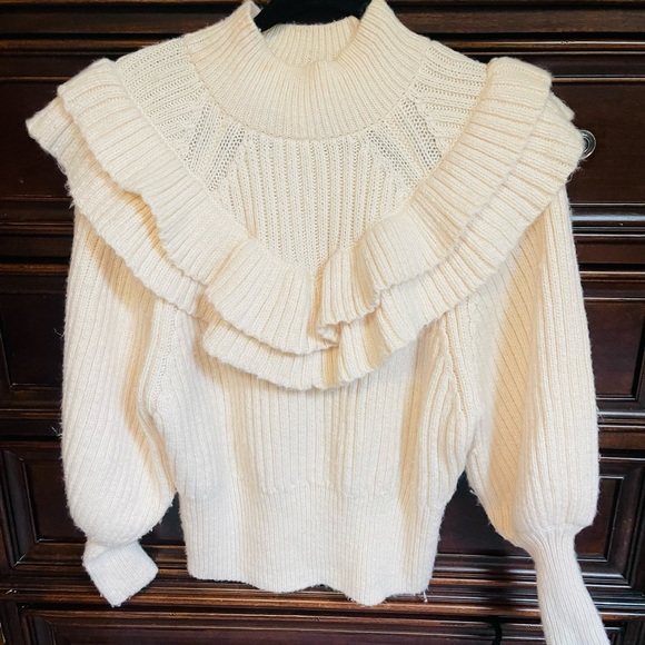H&M Flounced Rib - Knit Sweater - Picture 2 of 4